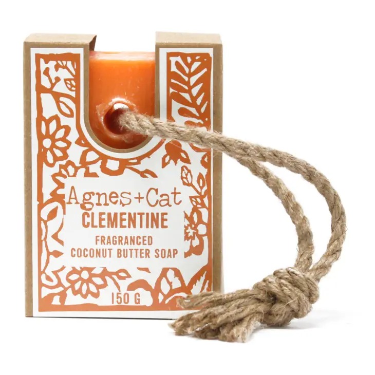 Soap On A Rope - Clementine 150g - Agnes+Cat image 1