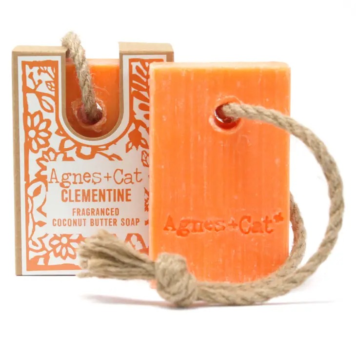 Soap On A Rope - Clementine 150g - Agnes+Cat image 2