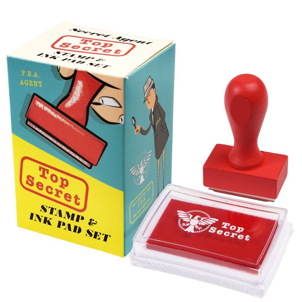 Top Secret Stamp And Ink Set - Rex London image 1