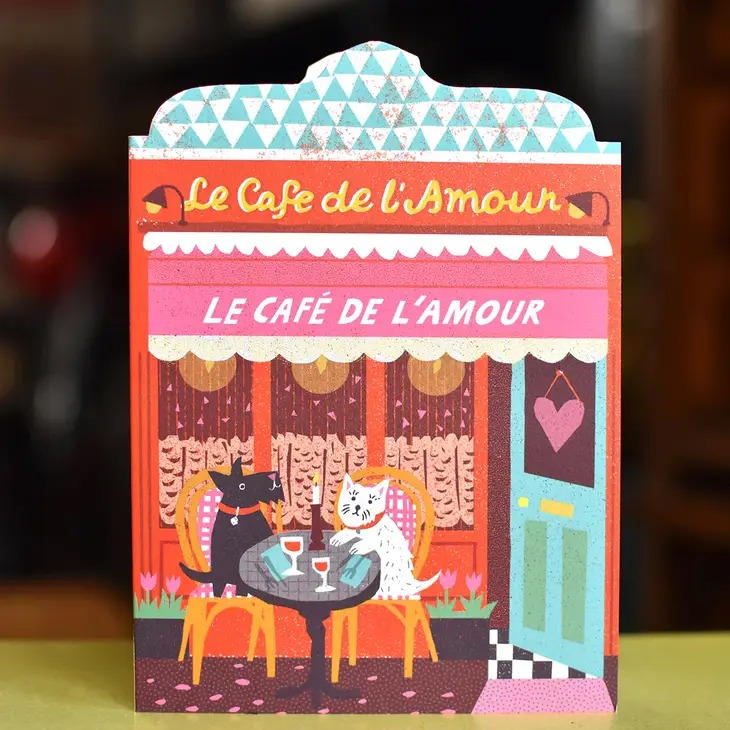 Love Cafe Die Cut Card - Printed Peanut image 2