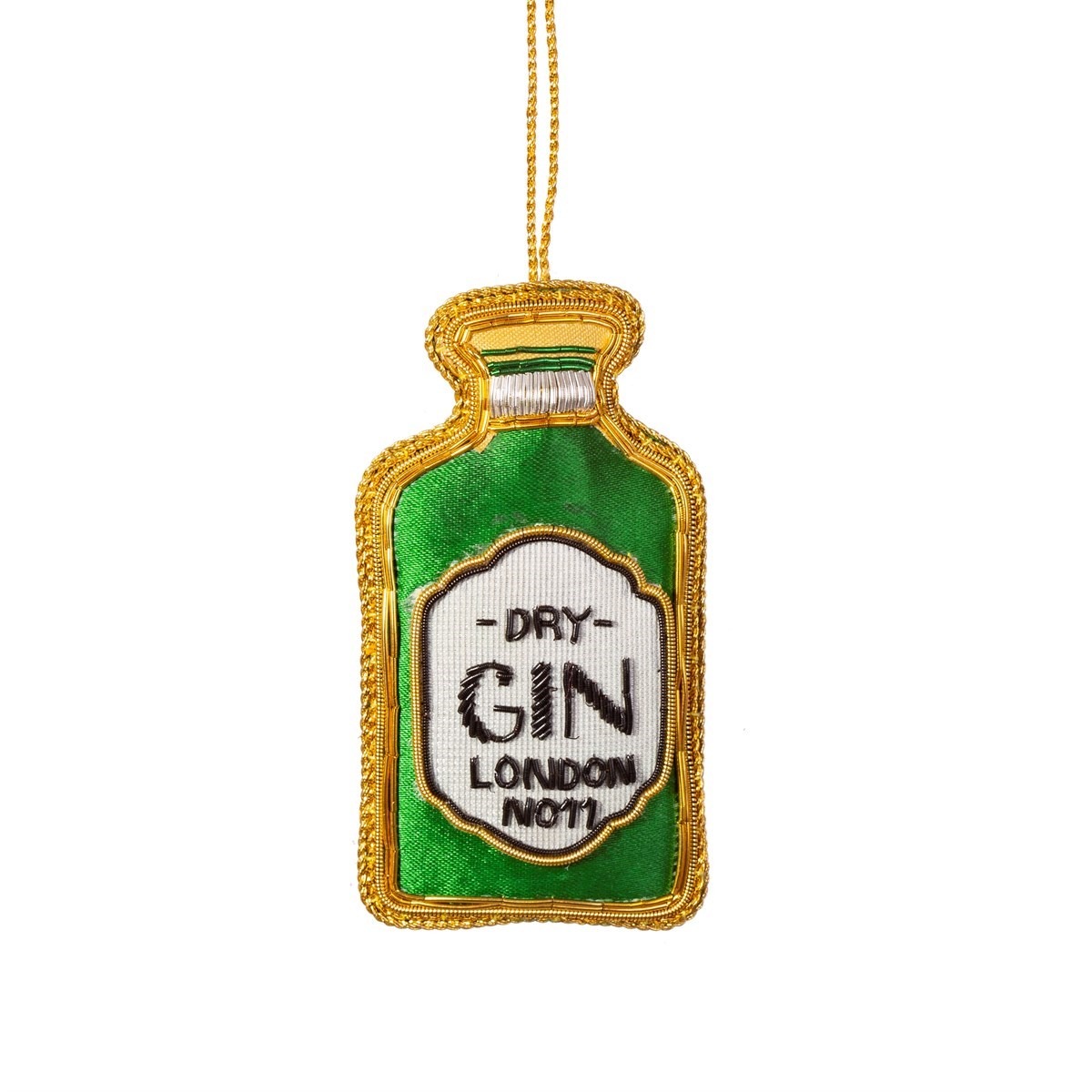 Gin Bottle Zari Embroidery Decoration image 1