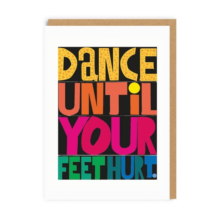 Dance Until Your Feet Hurt Card - Ohh Deer image 1