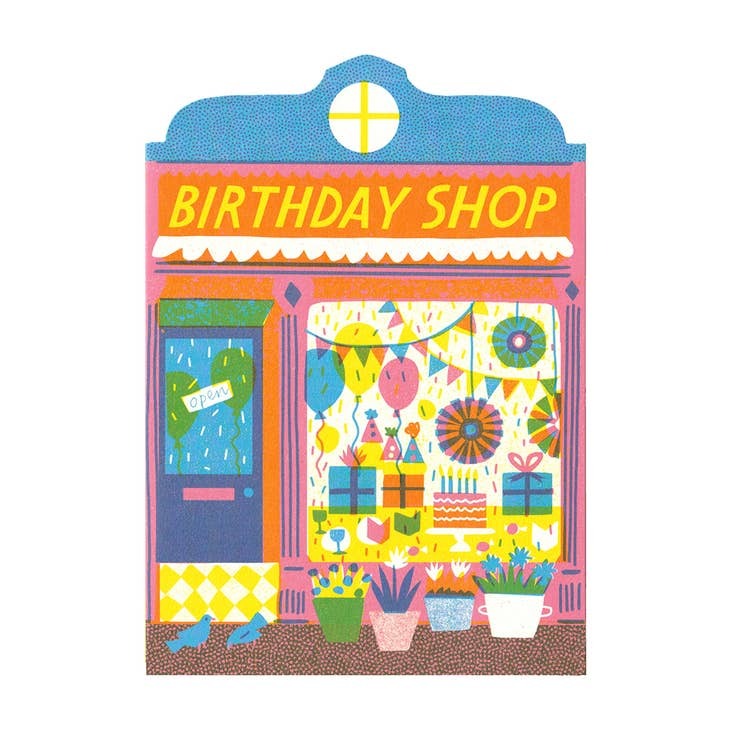 Birthday Shop Die Cut Card - Printed Peanut image 1