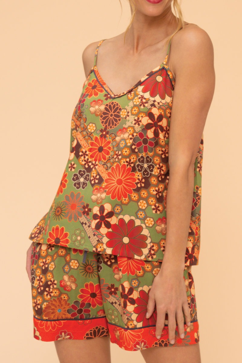 Kaleidoscope Pyjamas in Sage - Large - Powder image 1