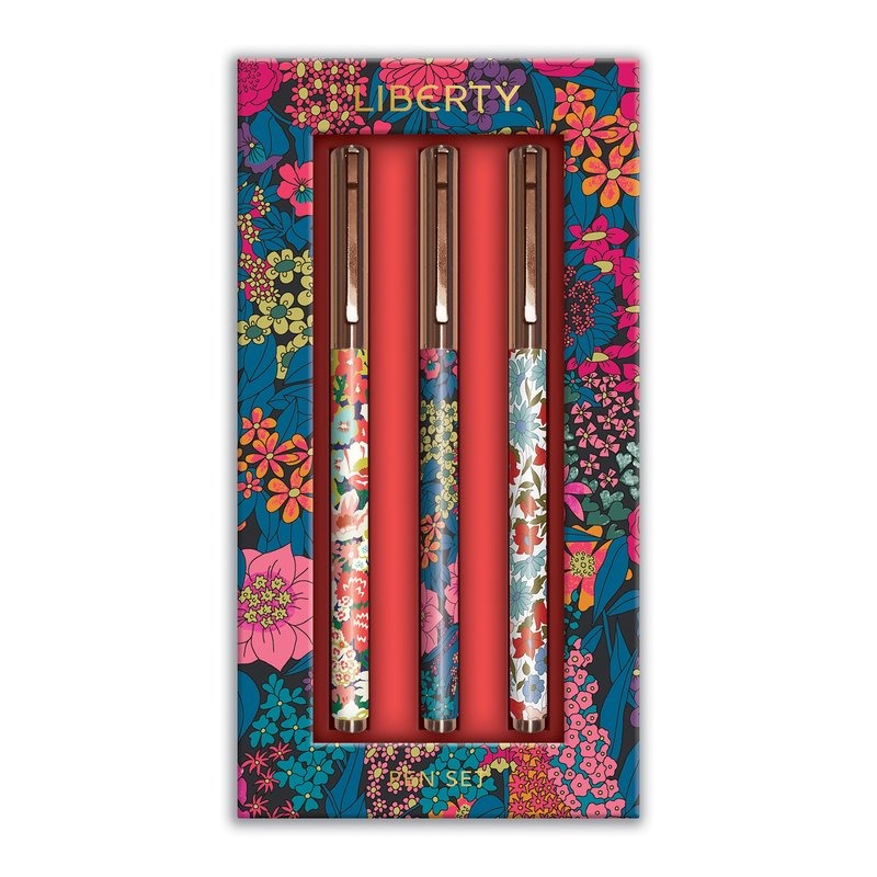 Liberty Floral Pen Set - Scarlet - Abrams & Chronicle image 1