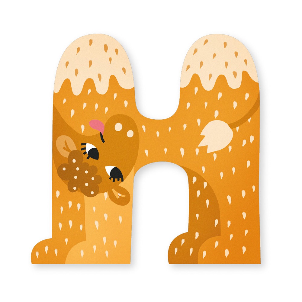 Animal Door Letter - H image 2