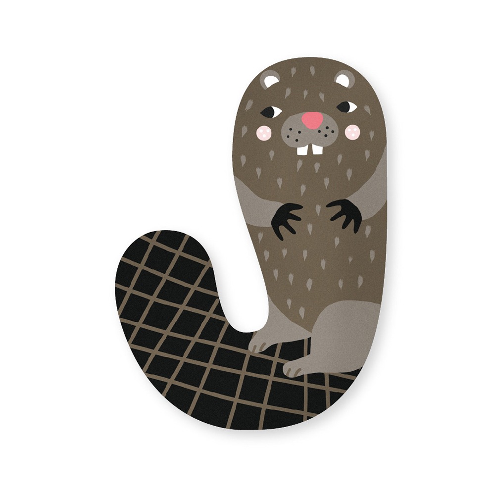 Animal Door Letter - J image 1