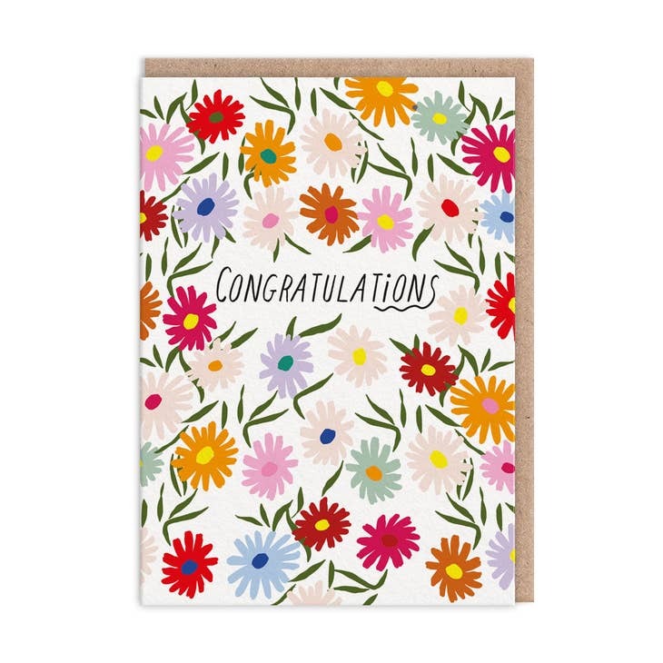 Congratulations Flower Pattern - Ohh Deer image 1