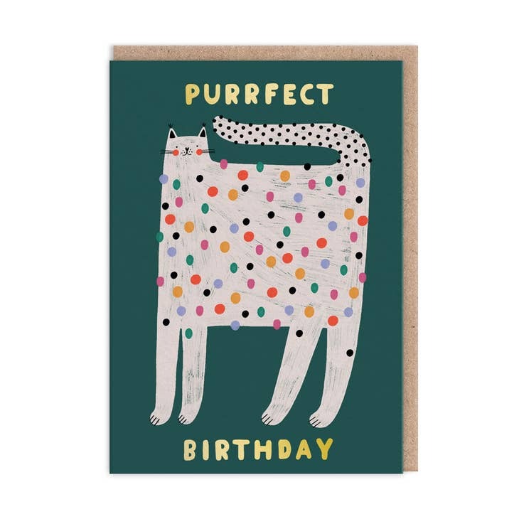 Purrfect Birthday Spotty Cat - Ohh Deer image 1