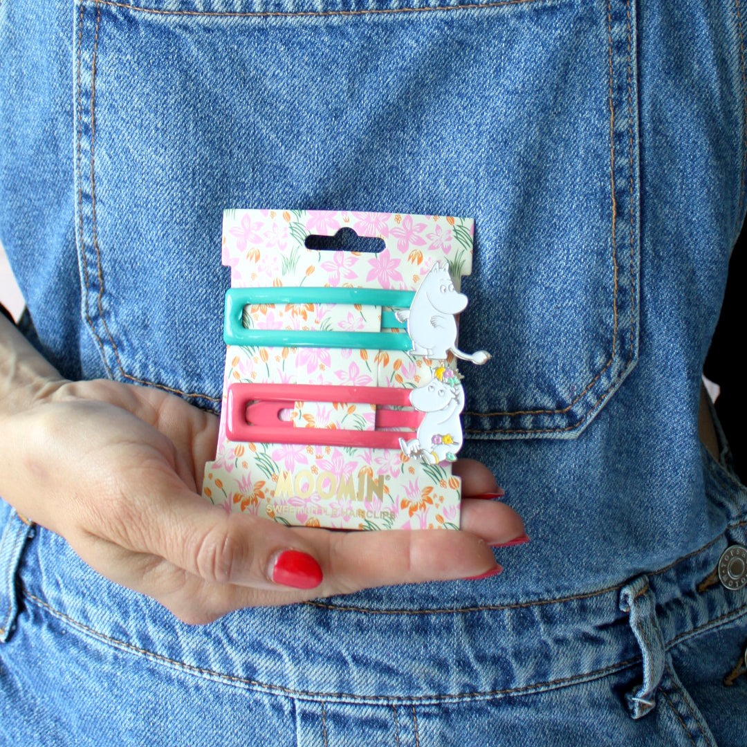 Moomin Hair Clips - Pink and Turquoise - House of Disaster image 2