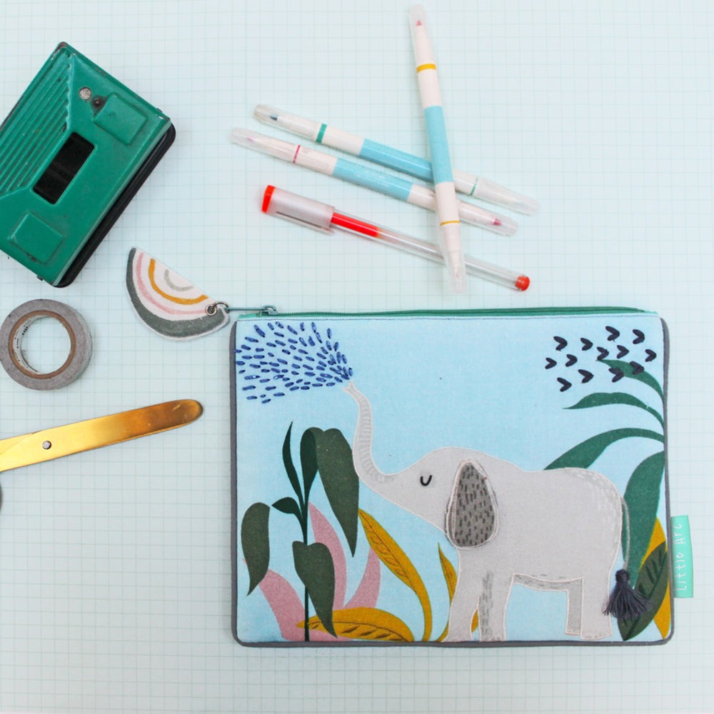 Little Arc Elephant Quilted Pouch - House of Disaster image 1