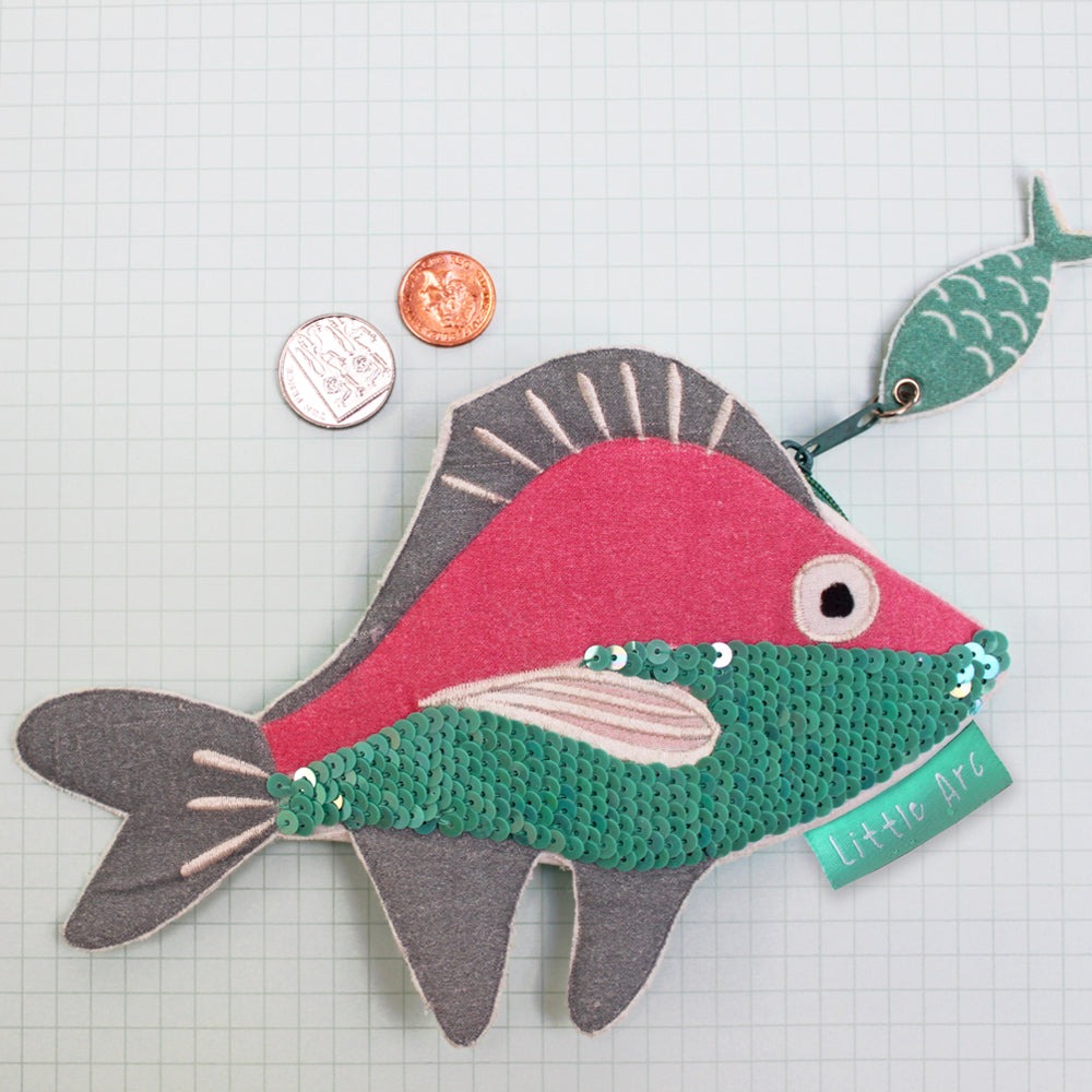 Sequin Fish Coin Pouch - House of Disaster image 1