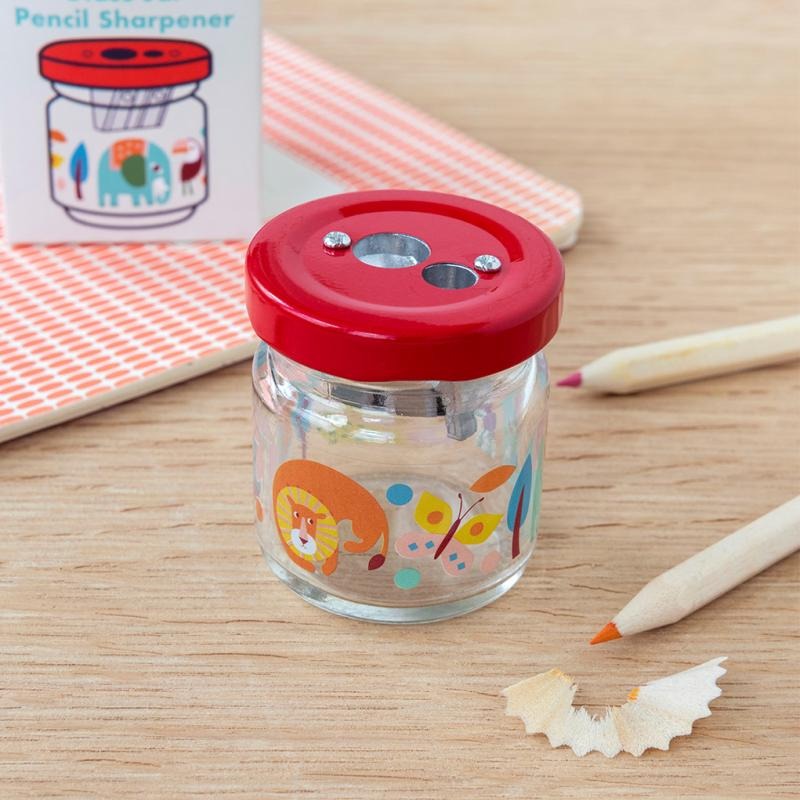 Glass Jar Pencil Sharpener - Wild Wonder - Rex London image 1