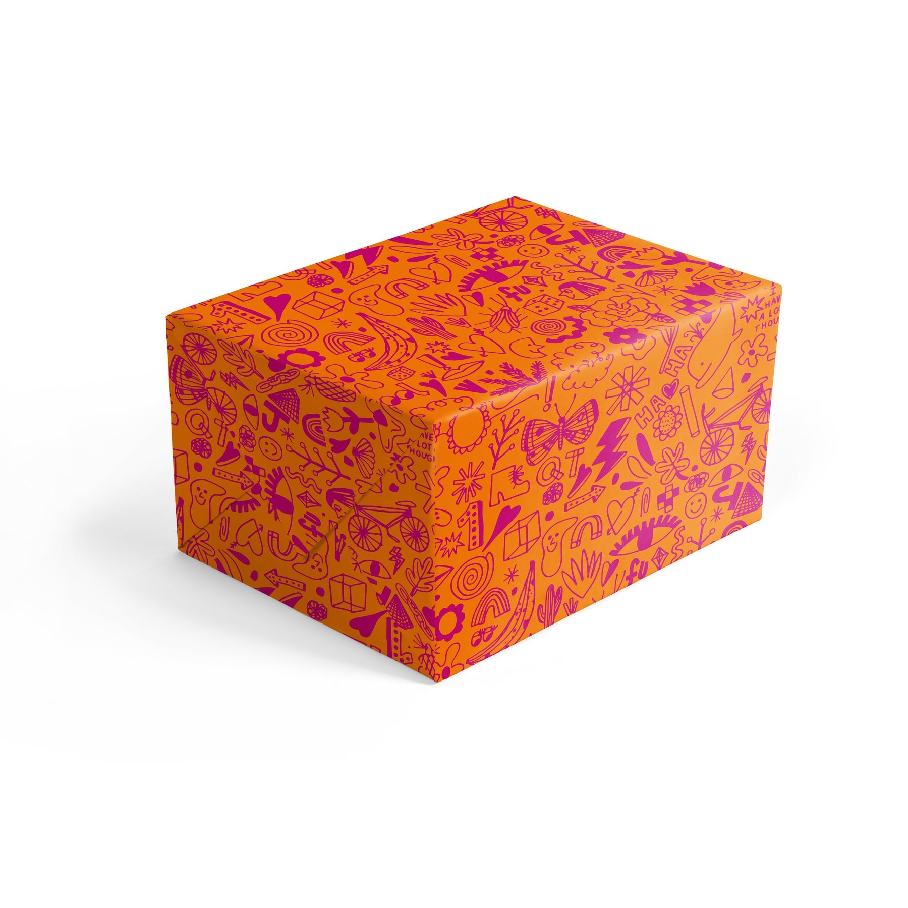 Orange Pink Doodle Wrap image 2