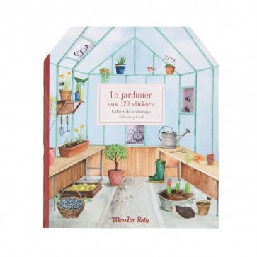 Gardener Colouring & Sticker Book - Moulin Roty image 1