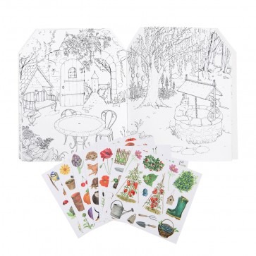Gardener Colouring & Sticker Book - Moulin Roty image 2