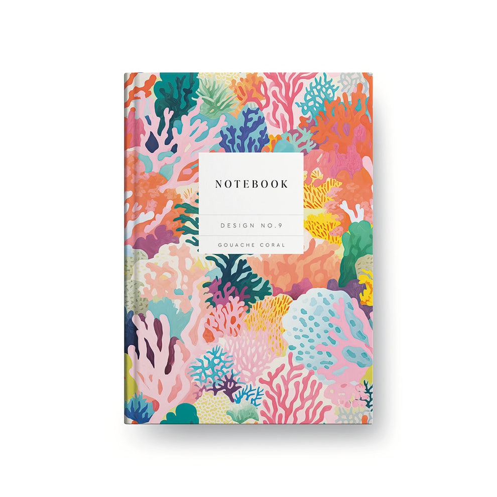 Gouache Coral Hardback Notebook - Ohh Deer image 1