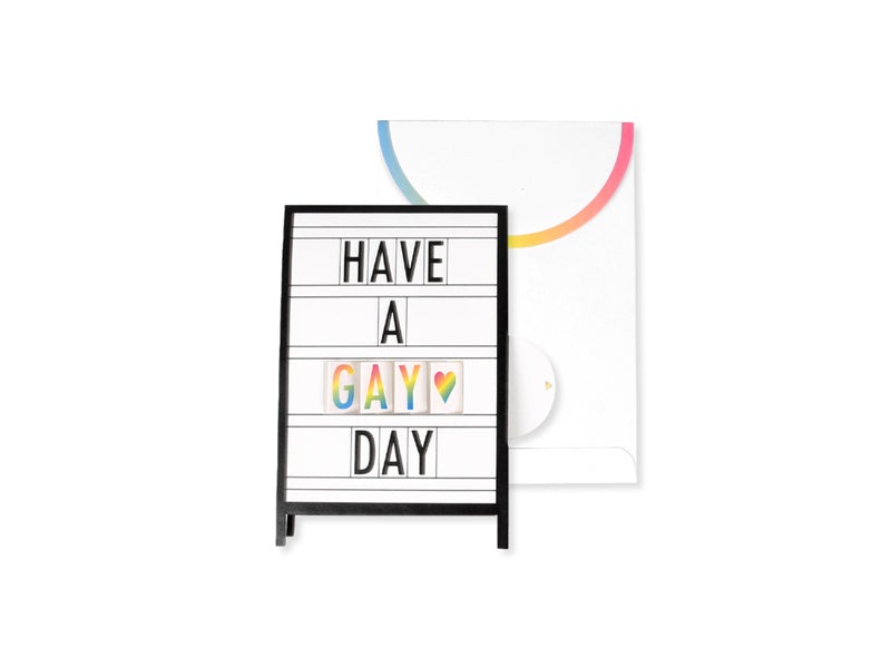 Marquee Pride 3D Layered Card - Ohh Deer image 1
