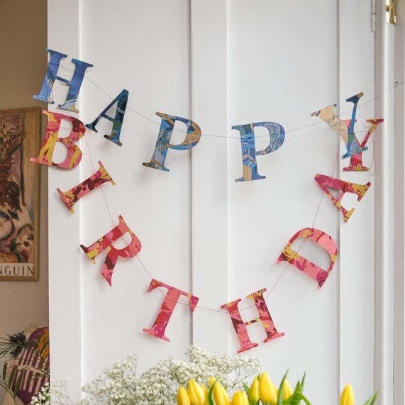 Happy Birthday Sewn Garland - East End Press image 2