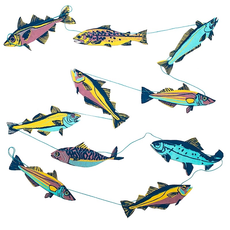 Fishes Sewn Garland - East End Press image 2