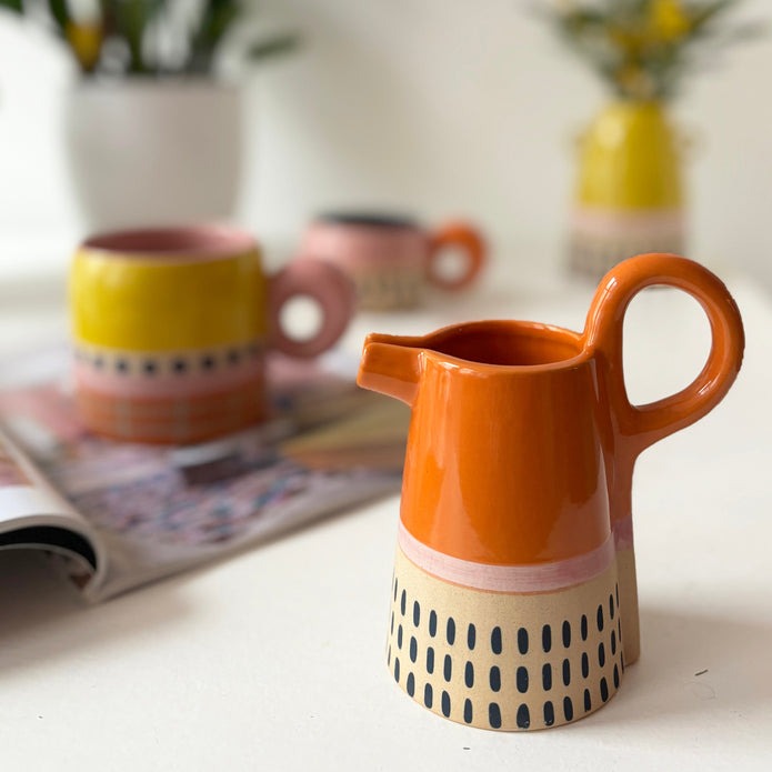 Orange Bloc Jug - House of Disaster image 1