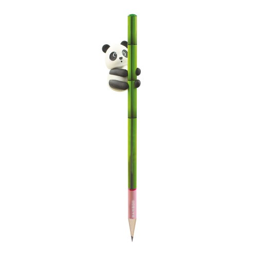 I Love Bamboo - Pencil With Panda Eraser - Stone Marketing Ltd image 1