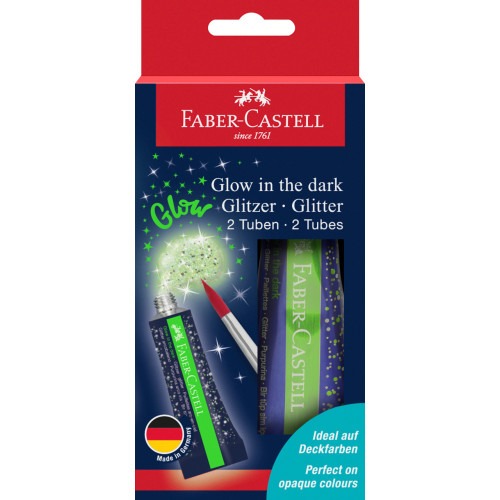 Faber-Castell Glow In The Dark Glitter - Stone Marketing Ltd image 1