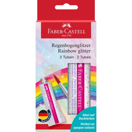 Faber-Castell Glitter Rainbow Tube - Stone Marketing Ltd image 1