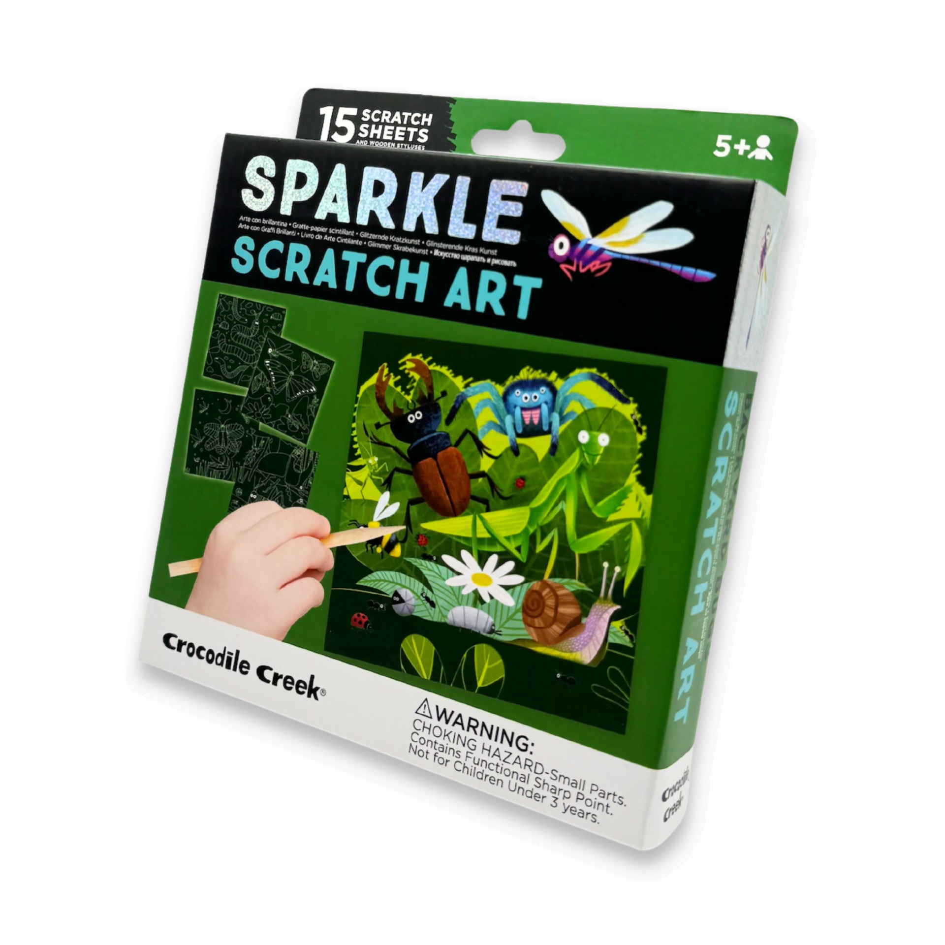 Sparkle Scratch Art - Backyard Bugs image 1