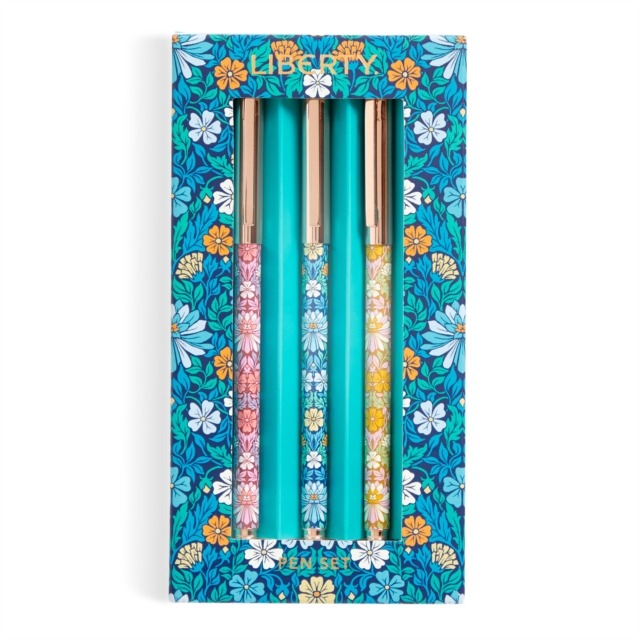 Liberty Floral Pen Set - Aqua - Abrams & Chronicle image 1