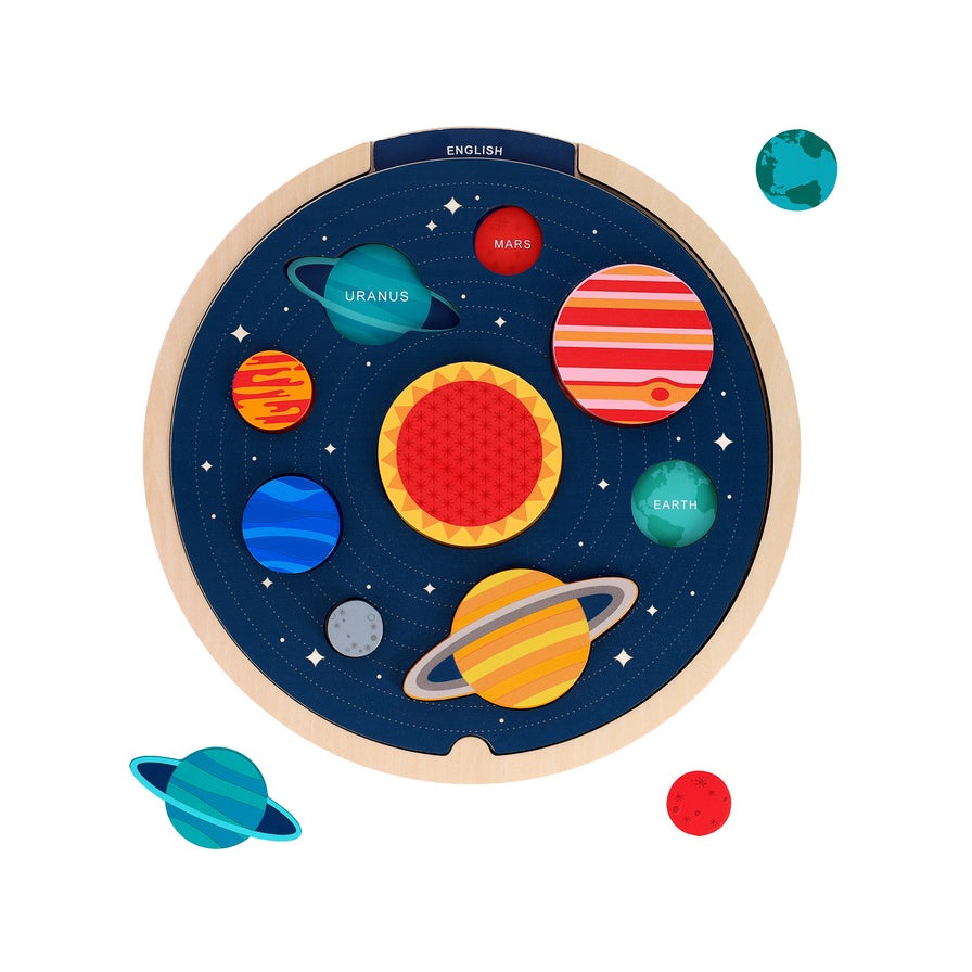 Solar System Wooden Puzzle - Abrams & Chronicle image 1
