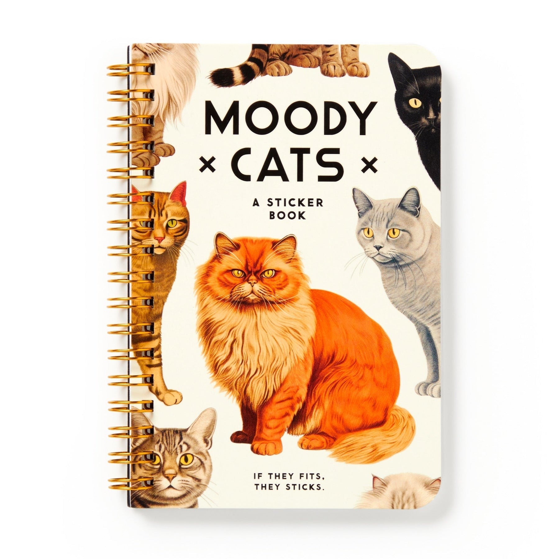 Moody Cats Sticker Book - Abrams & Chronicle image 1