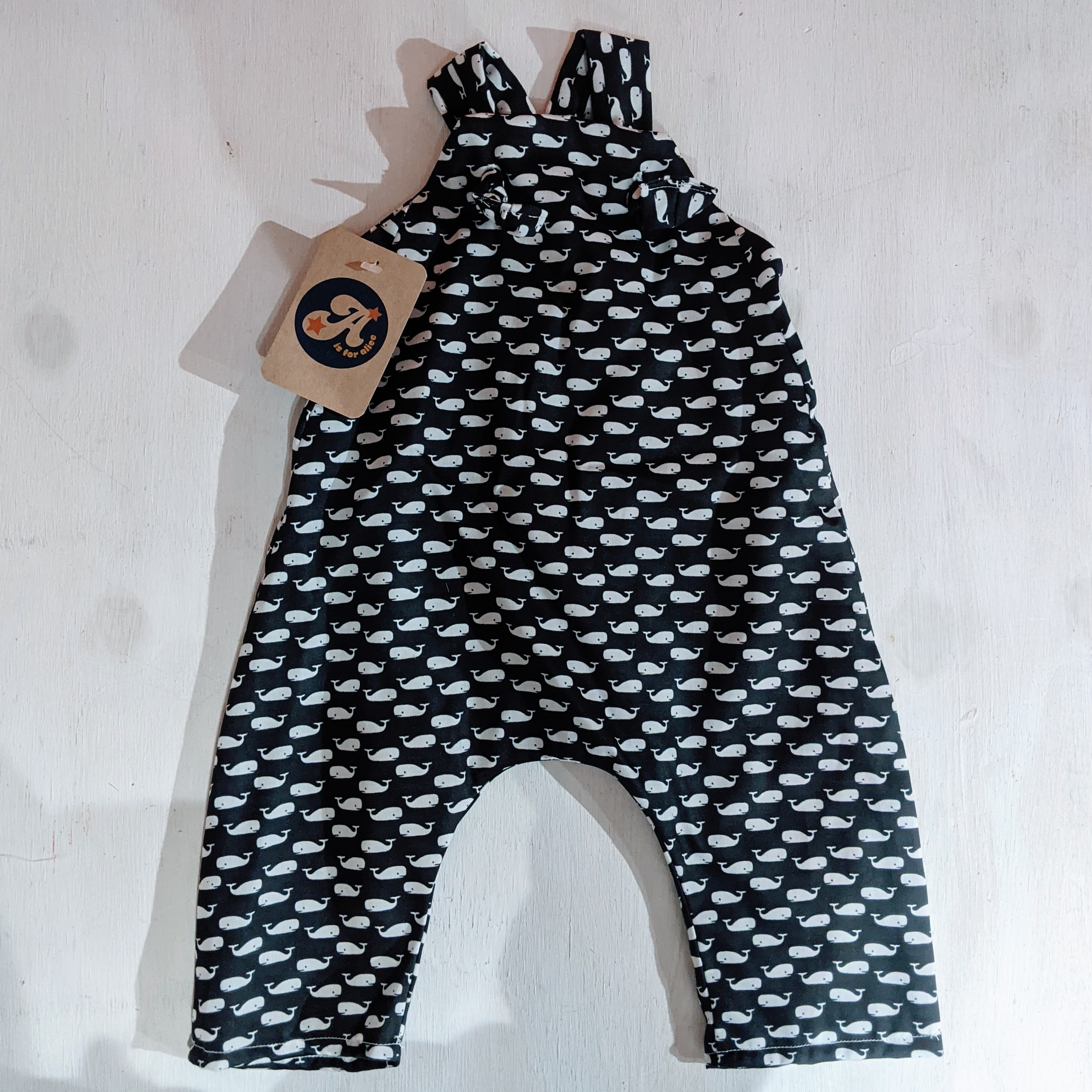 Little dungarees - Whale - A is for Alice image 1