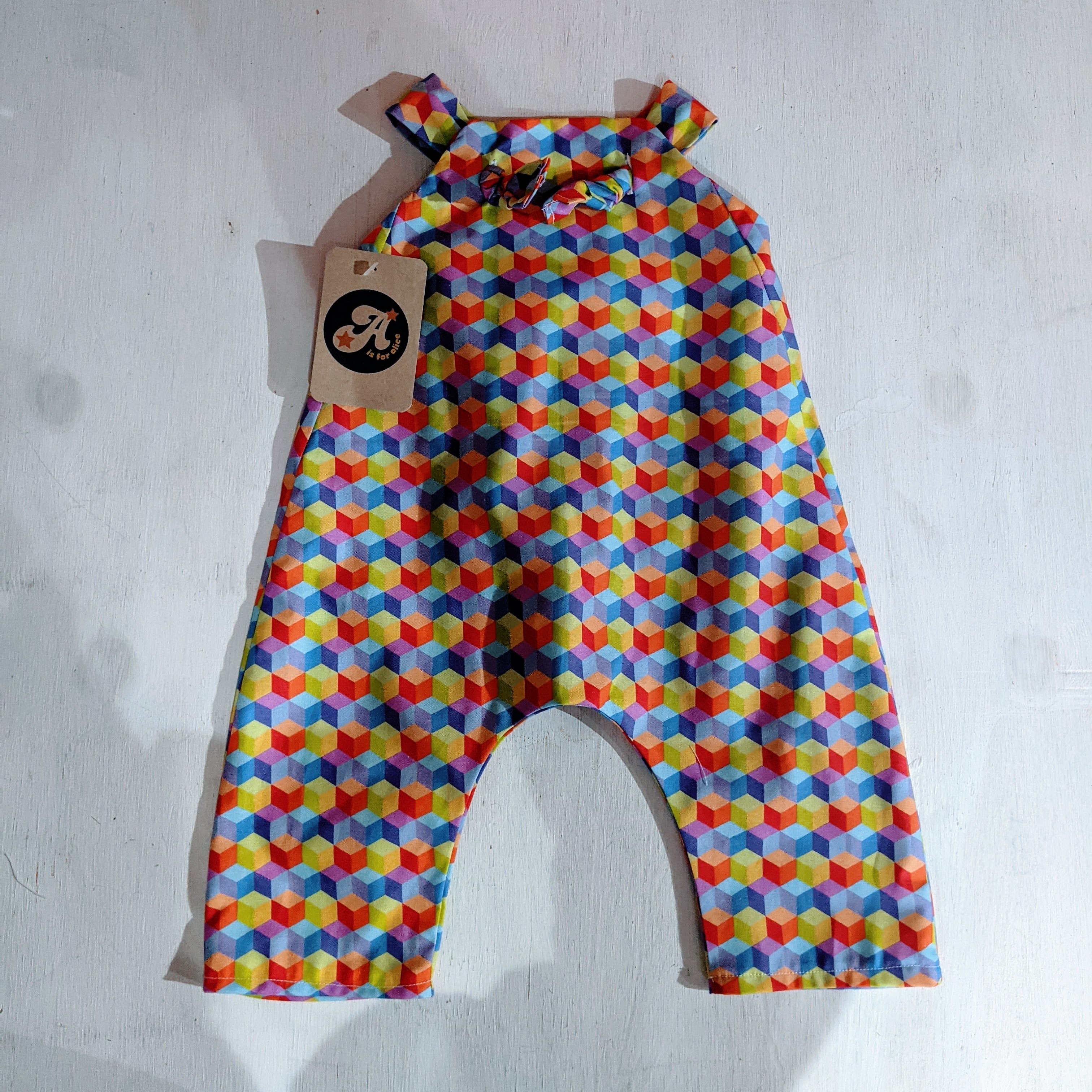 Little dungarees - Cubes - A is for Alice image 1