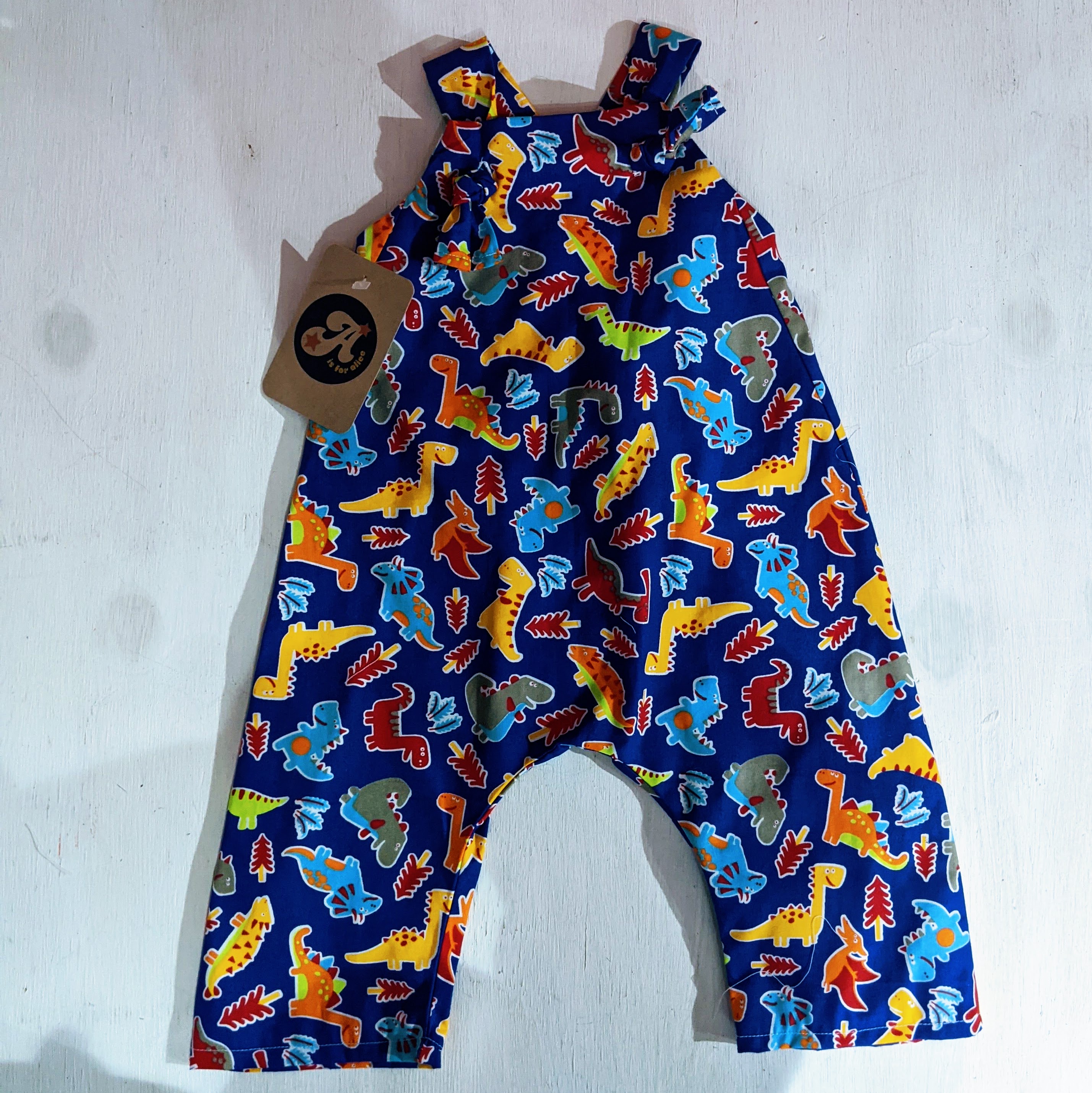 Little dungarees - Dinosaurs - A is for Alice image 1