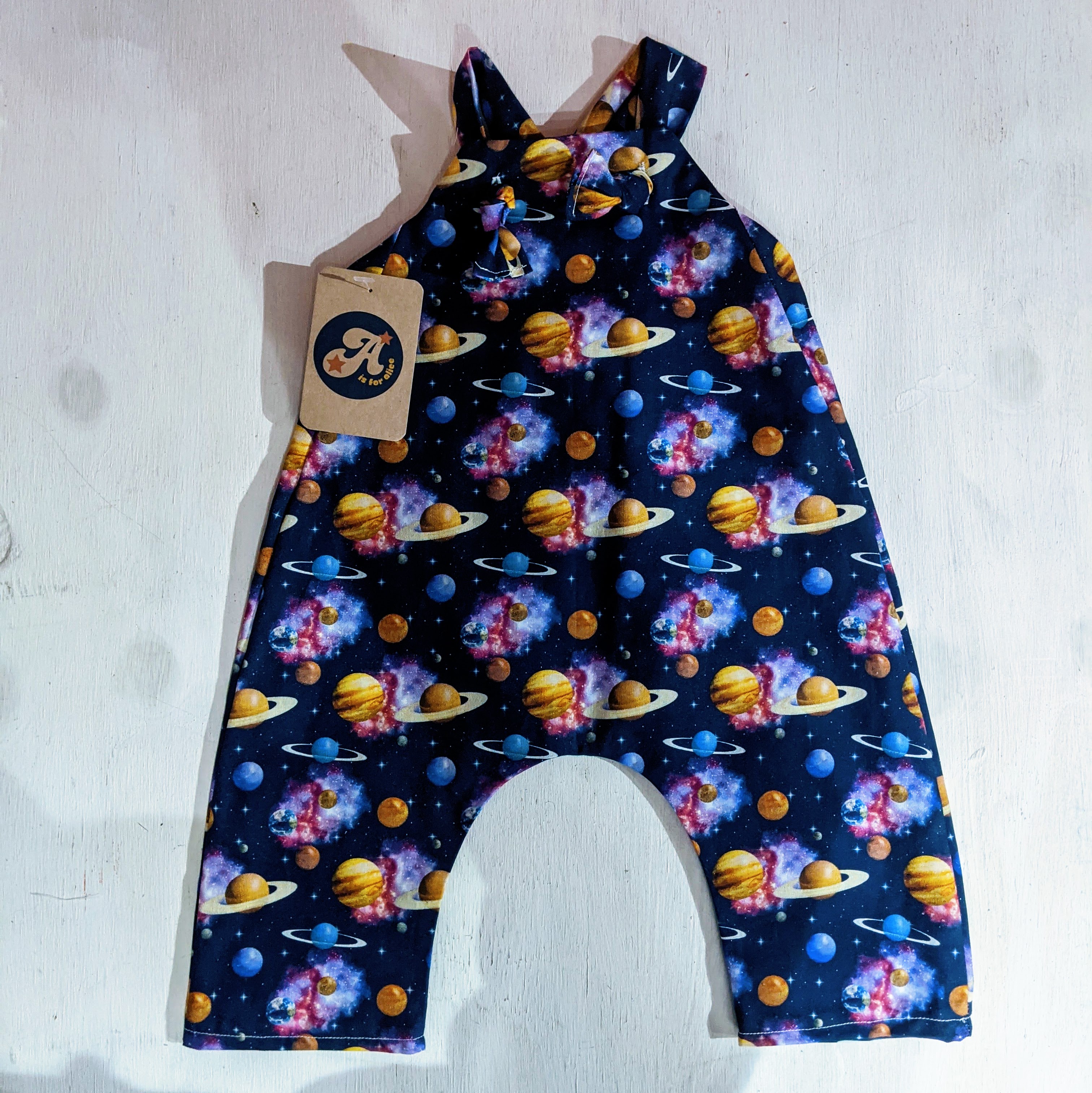 Little dungarees - Planets - A is for Alice image 1
