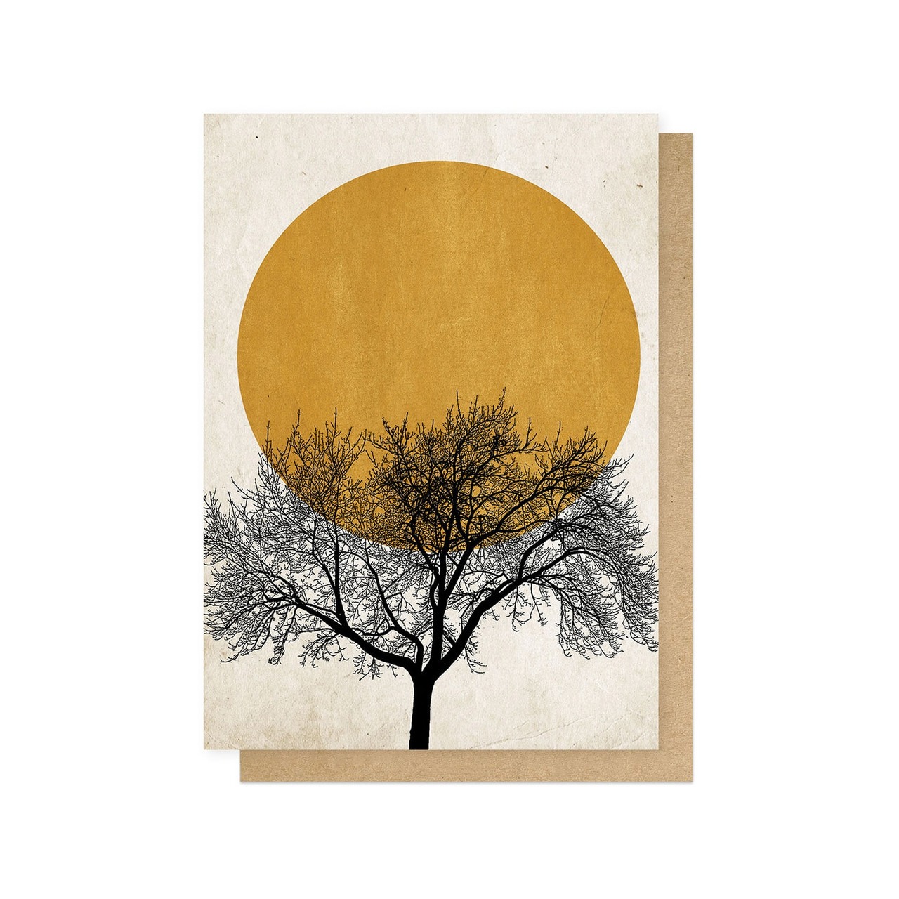 Winter Morning Greetings Card - East End Prints image 1