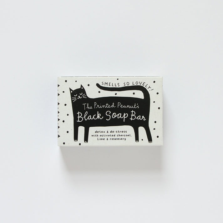 Black Cat Soap Bar - Printed Peanut image 1
