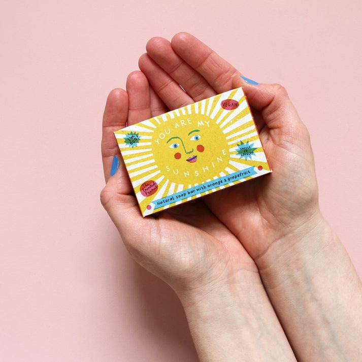 Sunshine Orange & Grapefruit Soap Bar - Printed Peanut image 1
