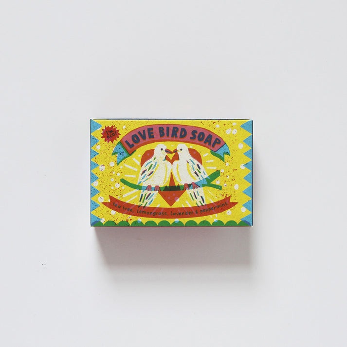 Love Birds Tea Tree Lemongrass Lavender & Peppermint Soap Bar - Printed Peanut image 1