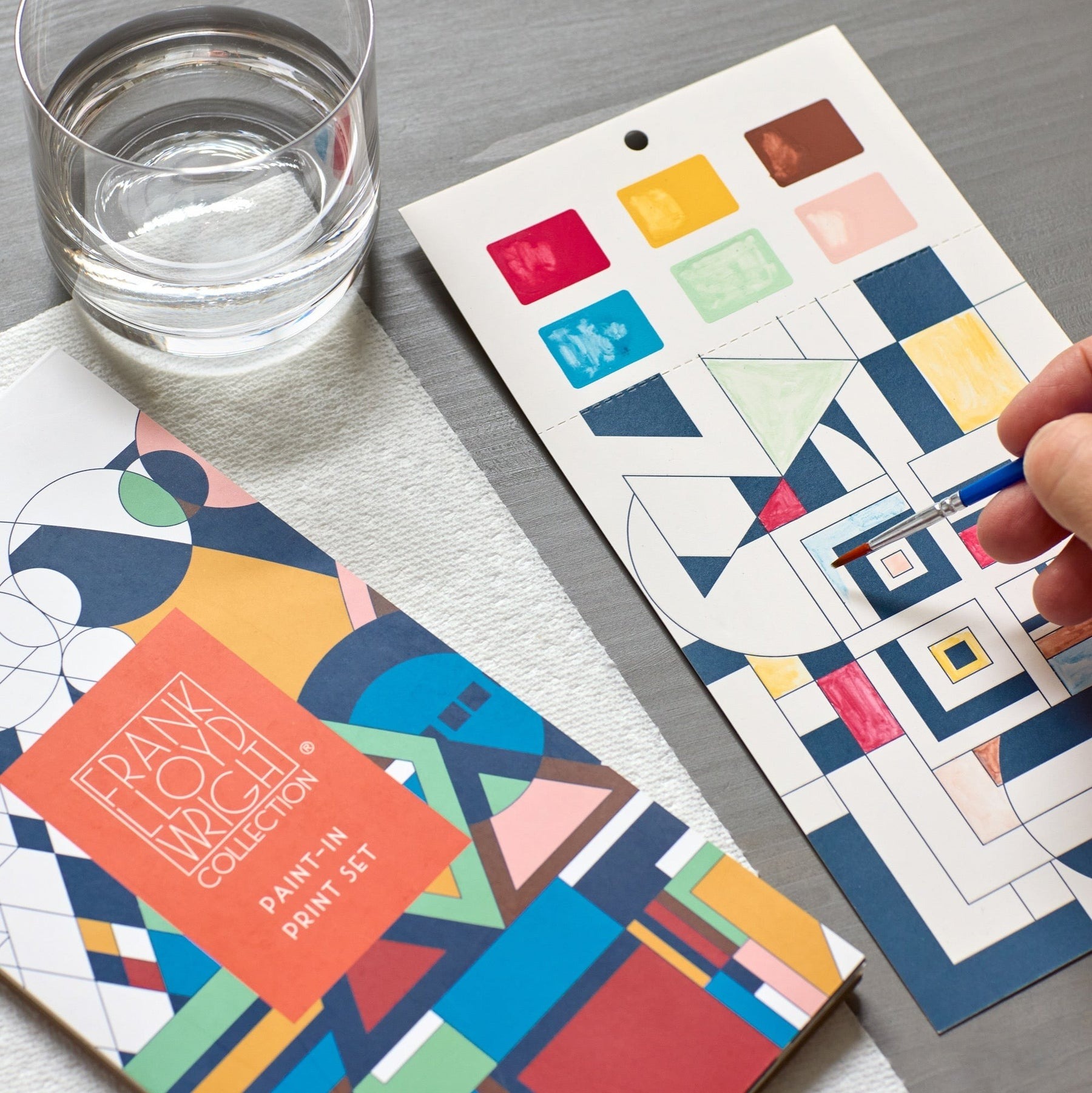 Frank Lloyd Wright Paint-In Print Set - Abrams & Chronicle image 2