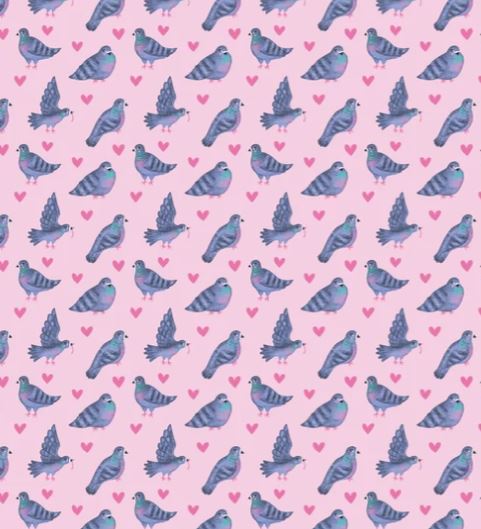 Pigeon Gift Wrap - Earlybird Designs image 1