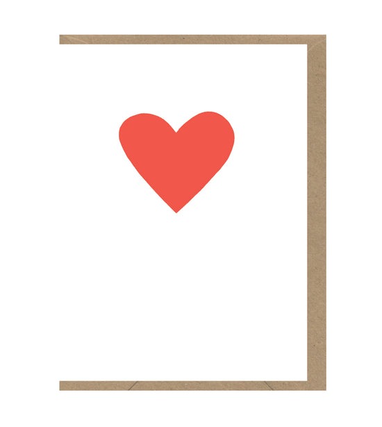 Red Heart Min-Neon Card - Earlybird Designs image 1
