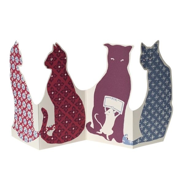 Calico Cats Concertina Card - Cambridge Imprint image 1