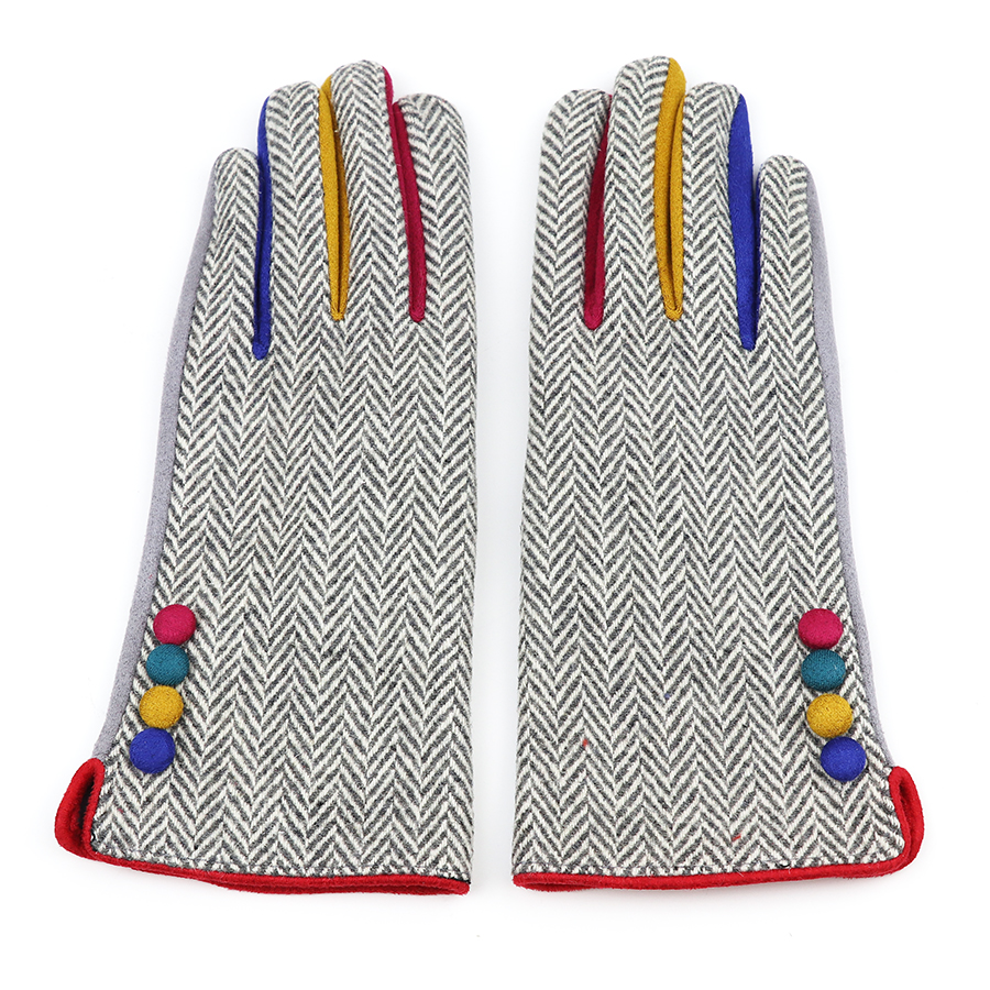 Dark Tweed Gloves - POM 925 image 1