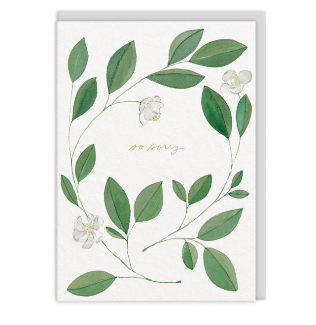 So Sorry Leaves Card - Ohh Deer image 1