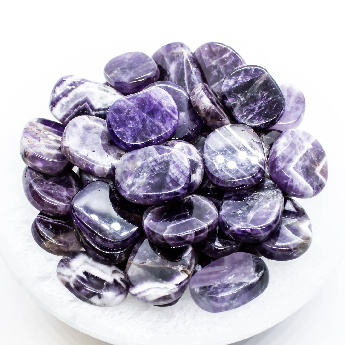 Small Amethyst Flat Stone - Stone of Serenity image 1