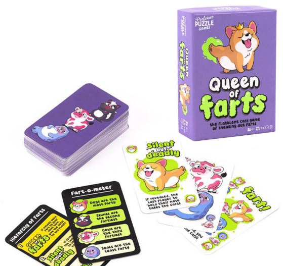 Queen of Farts Card Game - Ginger Fox Games & Professor Puzzle image 1