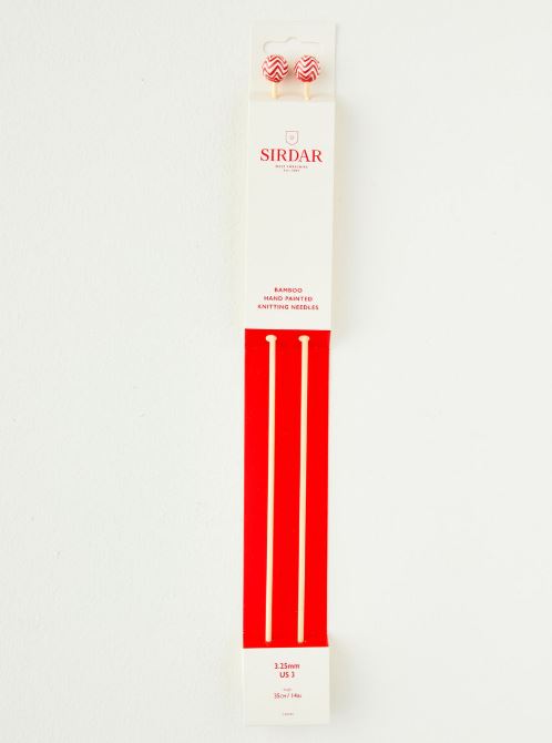 Hand-Painted Bamboo Knitting Needles - 5mm - Sirdar - DMC image 1