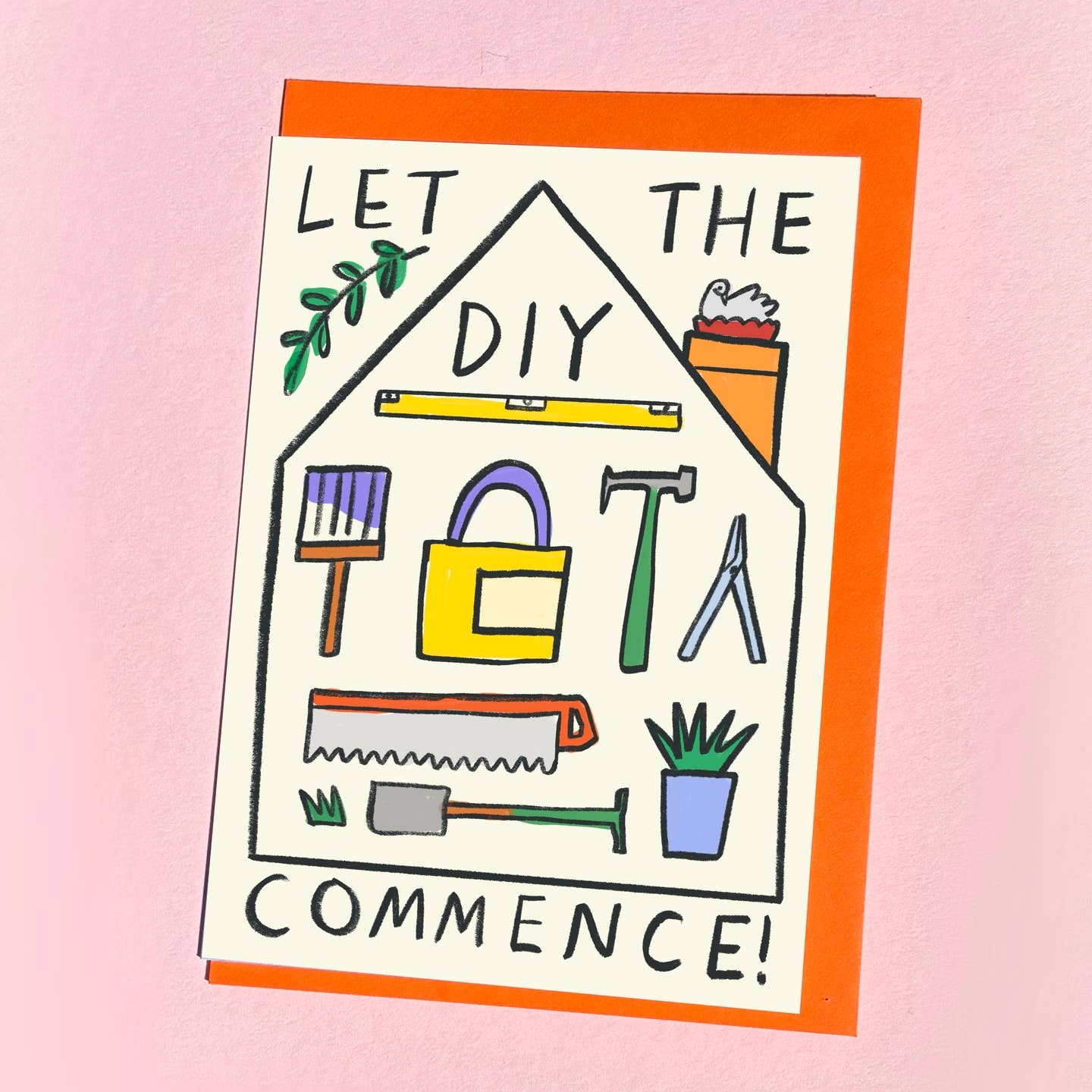 Let The DIY Commence card - Kitty Kenda image 1